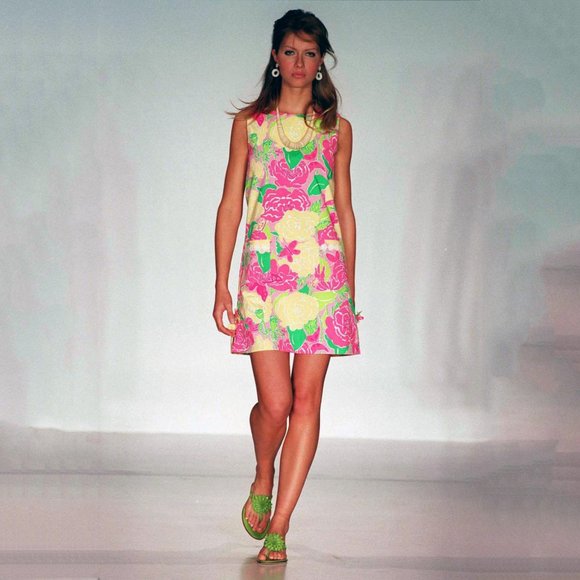 Lilly Pulitzer Floral Stretch Silk Sheath - Picture 2 of 5